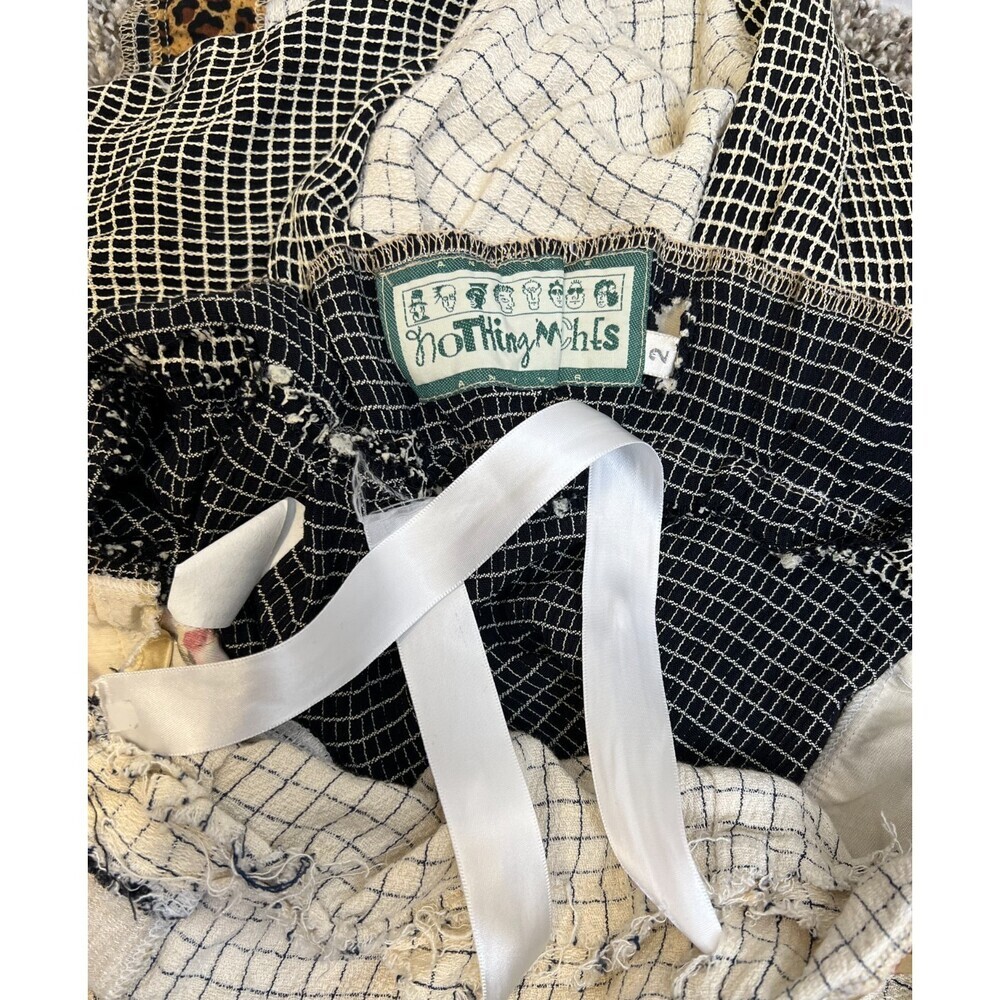 Nothing Matches Patchwork Outfit Set Size 2 Large Vintage Lagenlook Artsy Boho - Picture 11 of 11